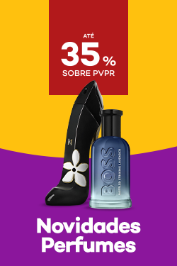 Novidades de Pefumes com destaque promocional de at&eacute; 35% obre pre&ccedil;o de Venda ao P&uacute;blico Recomendado